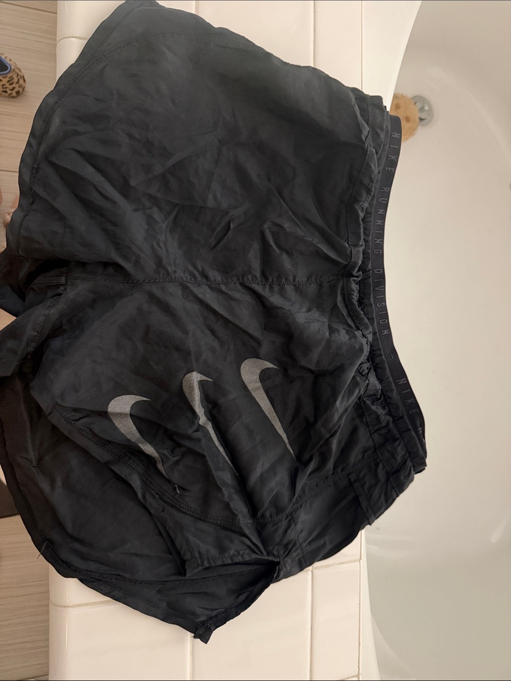Nike Black Kids' Athletic Shorts with Reflective Swoosh